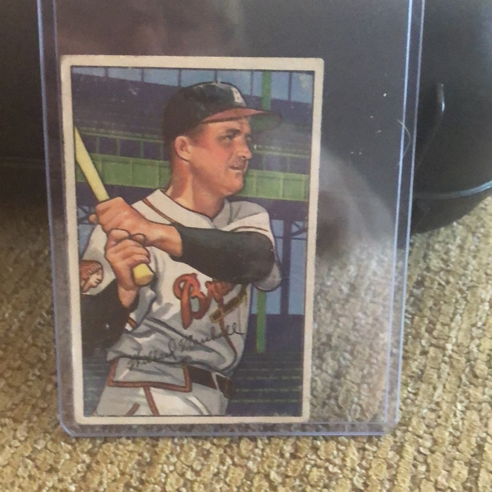 1952 Bowman Willard Marshall baseball card - Picture 3 of 3
